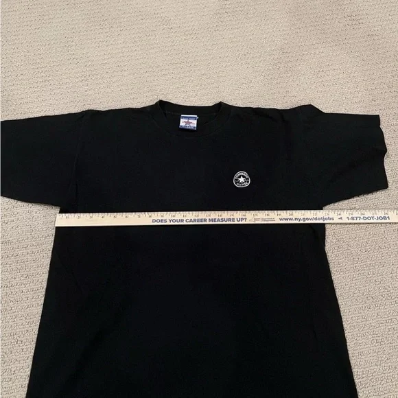 90s Converse Chuck Taylor All-Star Black Short Sleeve Cotton T-Shirt Made In USA - Picture 6 of 7